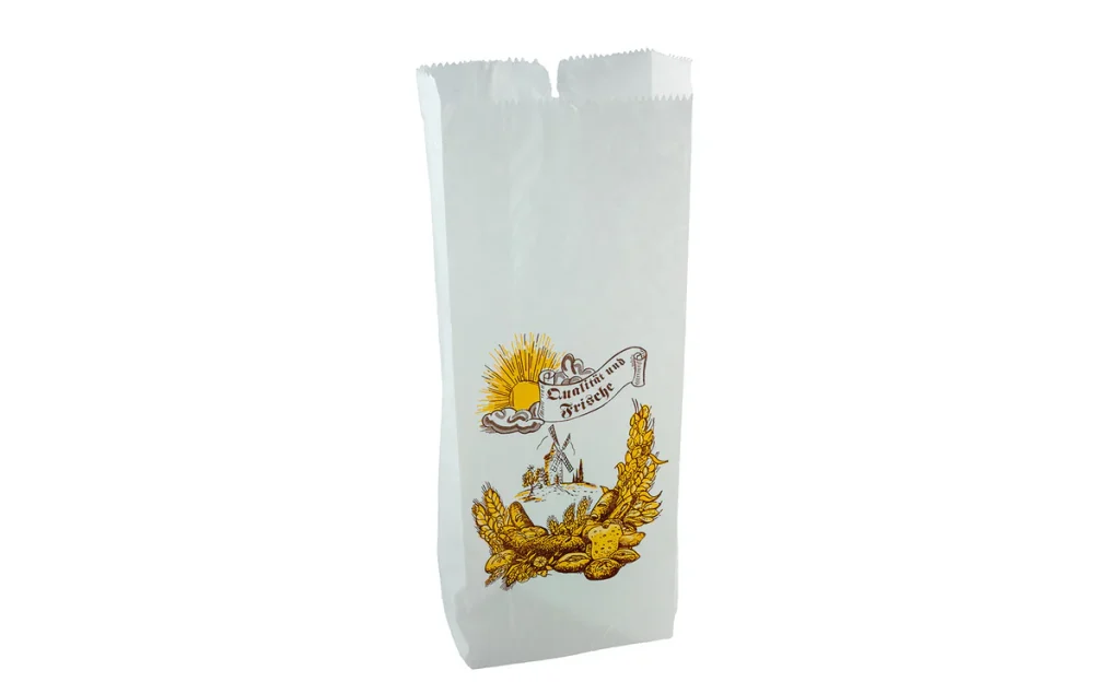 Länglicher Bäckerfaltenbeutel 427 für Baguettes und Brote 16x6x36 cm