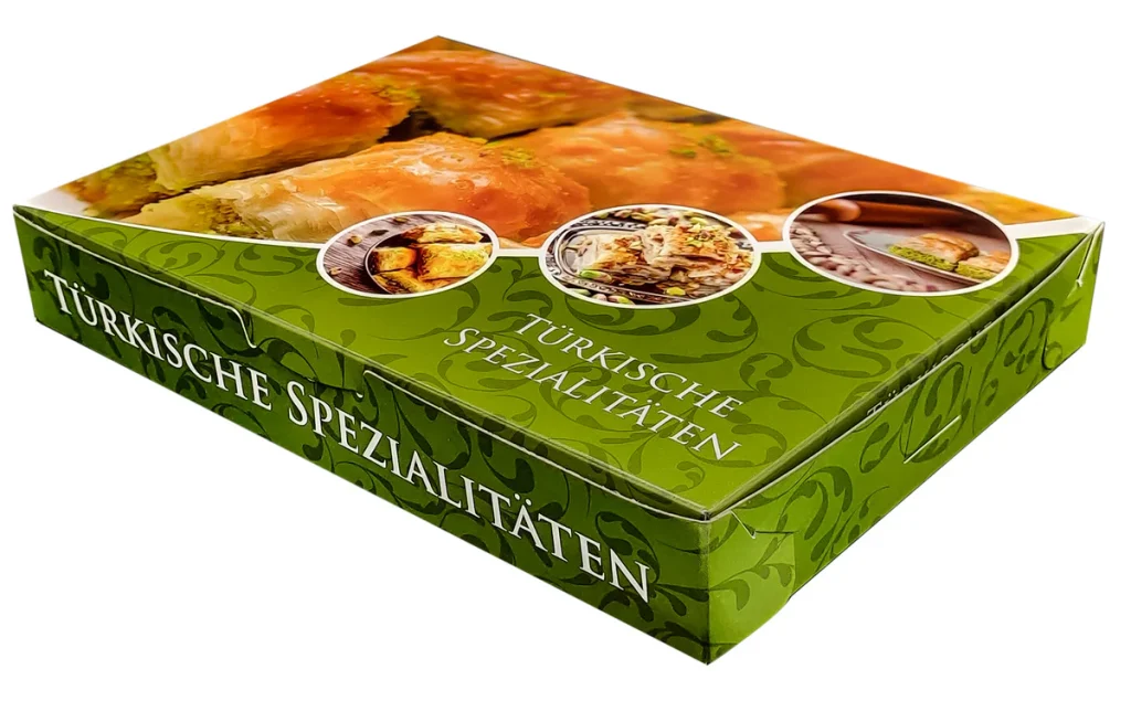 Baklavabox beschichtet 1000 gr Karton für Baklava und süßes Gebäck - BlackBoss GmbH