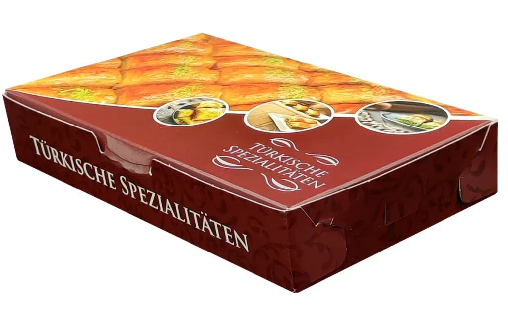 Baklavabox beschichtet 500 gr fettdichte Verpackung für Baklava - BlackBoss GmbH